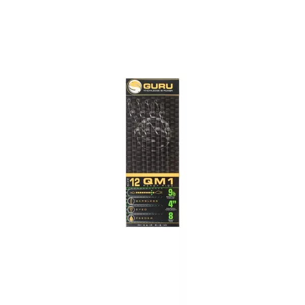 Guru Tackle - QM1 Standard Hair 4 Größe 12 (0.22mm)