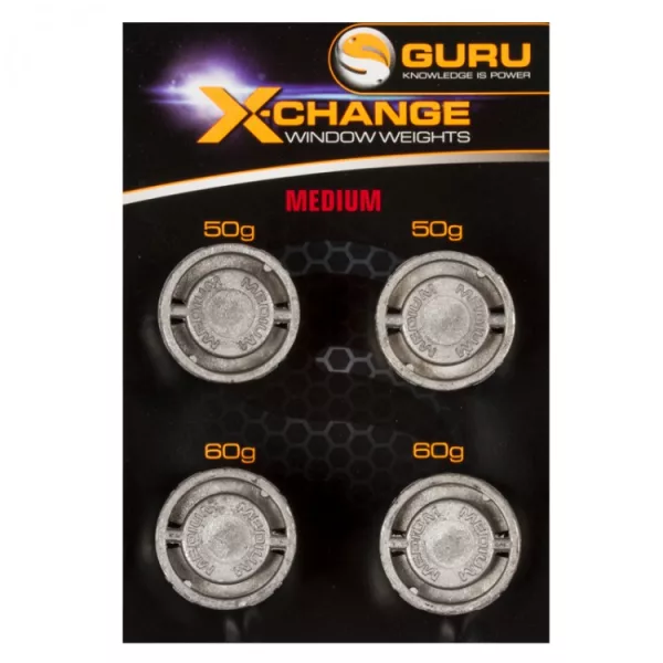 Guru Window Feeder M Pack Light Fensterfutterkorb Zubehör 40+50gr - Austauschbares Gewicht Set