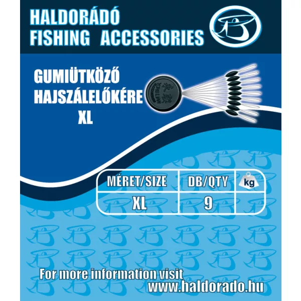 Haldorádó Gummistopper für Haarvorfach XL 9Stk