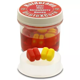   Haldorádó DupleXCorn Erdbeere-Honig 8 Stück/Box 10x9x9,5mm Gummimais