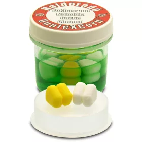   Haldorádó DupleXCorn Knoblauch-Mandel 8 Stück/Box 10x9x9,5mm Gummimais