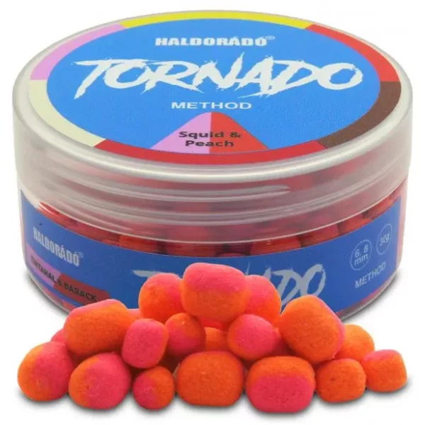 Haldorádó TORNADO Method 6, 8 mm - Tintenfisch & Pfirsich