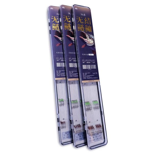 Handing Platten-, Bart- Vorgebundener Haken für Stippruten auf Silberkarpfen 3 10 Stk