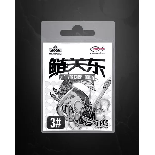 Handing Silver Carp 3 Lapkás, Szakállas Busázó Horog 10db