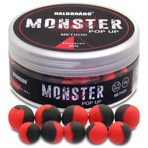 Haldorádó Monster Pop Up Method Gewürzte Leber 30gr 9-11mm