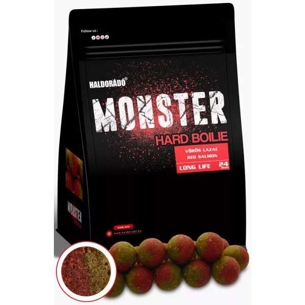 Haldorádó Monster Hard Boilie Roter Lachs 700g 24mm Boilie