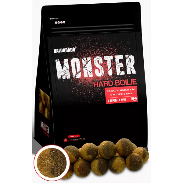 Haldorádó Monster Hard Boilie Buttersäure-Meereskrebs 700gr 24mm Boilie