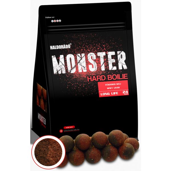 Haldorádó Monster Hard Boilie Würzige Leber 700gr 24mm Boilie