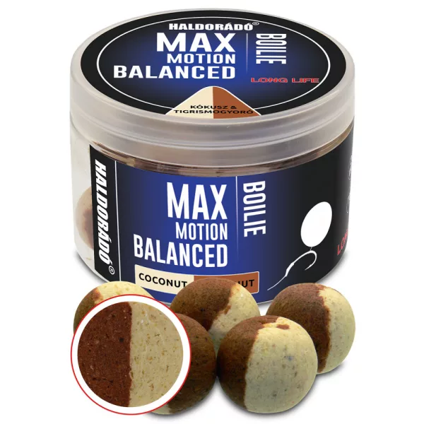 Haldorádó Max Motion Boilie Balanced Kokos-Tigernuss 70gr 20mm Boilie