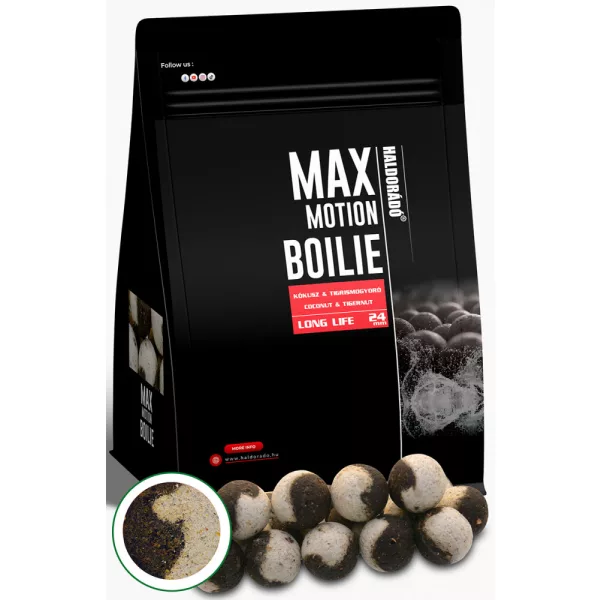 Haldorádó Max Motion Boilie Long Life Kokosnuss-Tigernuss 800gr 24mm Boilie
