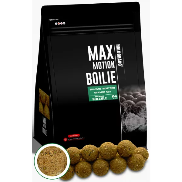 Haldorádó Max Motion Boilie Premium Löslich Spanische Erdnuss 800gr 24mm Boilie
