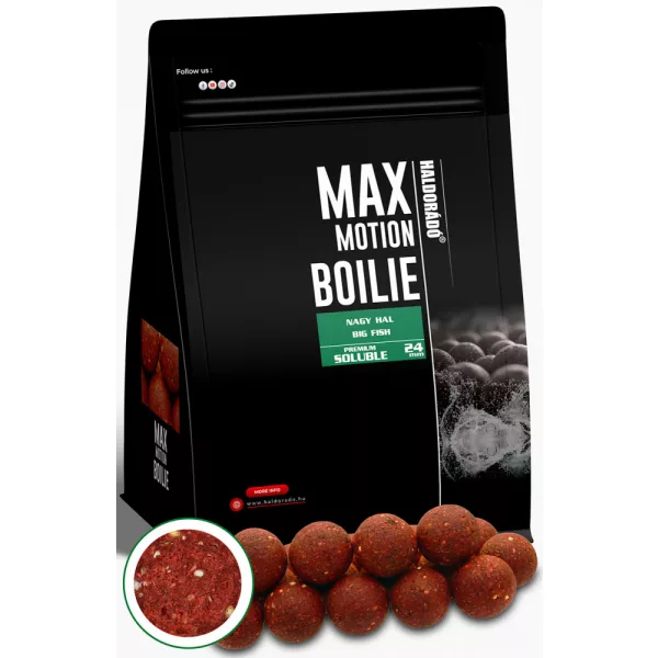 Haldorádó Max Motion Boilie Premium Löslich Großer Fisch 800gr 24mm Boilie