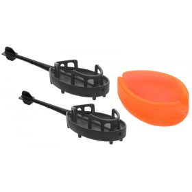   Haldorádó Dart Metal L 45gr Method Futterkorb 2Stk+1Stk Gummifüllwerkzeug-Set