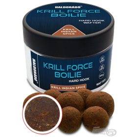   Haldorádó Krill Force Boilie Hard Hook Wafter 24, 30 mm Krill Indian Spice Hakenboilie 100gr