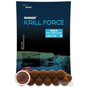   Haldorádó Krill Force Boilie Long Life 16mm Krill Indian Spice Futter Boilie 700gr