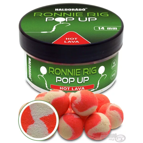 Haldorádó Ronnie Rig Pop Up Hot Lava 14mm Köder Boilie 30gr