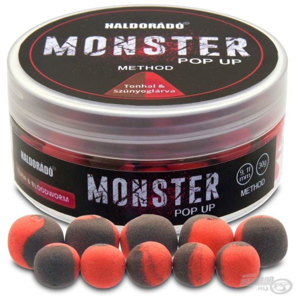 Haldorádó Monster Pop Up Method Thunfisch & Mückenlarve 9-11mm Pop Up 30gr