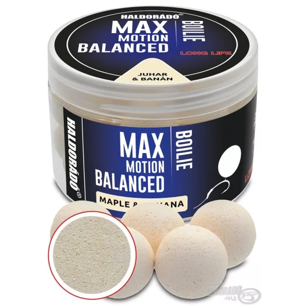 Haldorádó Max Motion Boilie Balanced 20mm Ahorn-Banane Hakenköder Boilie 70gr