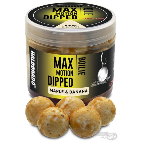 Haldorádó Max Motion Boilie Dipped 20mm Ahorn-Banane Hakenköder Boilie 100gr