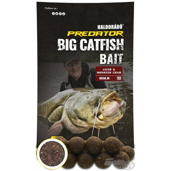 Haldorádó Catfish Bait Boilie 30+ Leber-Monster Crab Wels Boilie 1kg