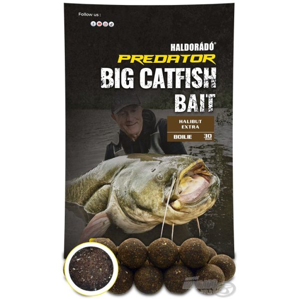 Haldorádó Catfish Bait Boilie 30+ Halibut Extra Wels Boilie 1kg