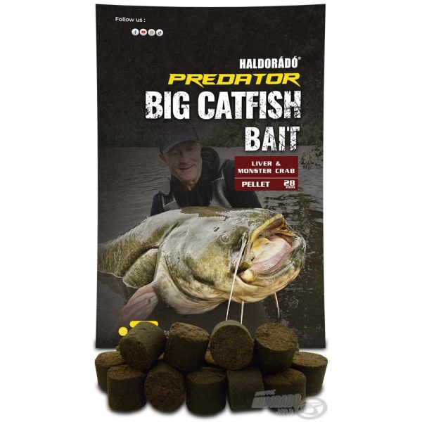 Haldorádó Catfish Bait Pellet 28mm Leber-Monster Crab Wels Pellet 1kg