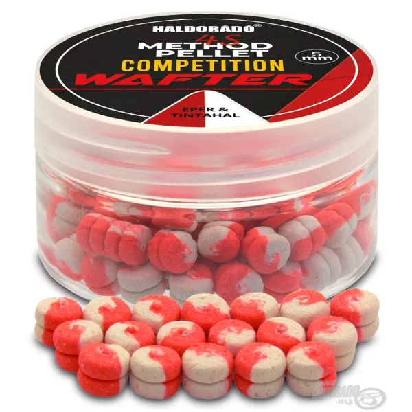 Haldorádó 4S Method Pellet Competition 5mm Erdbeere & Tintenfisch Wafters 30gr