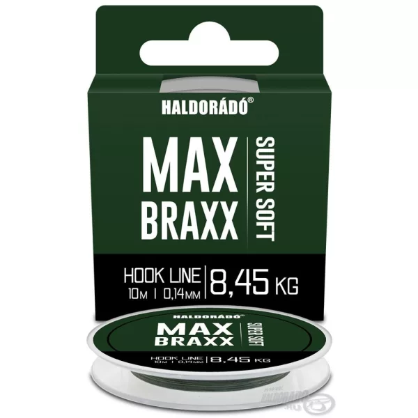 Haldorádó Max Braxx Super Soft Hook Line 0,14mm 10m Geflochtene Vorfachschnur