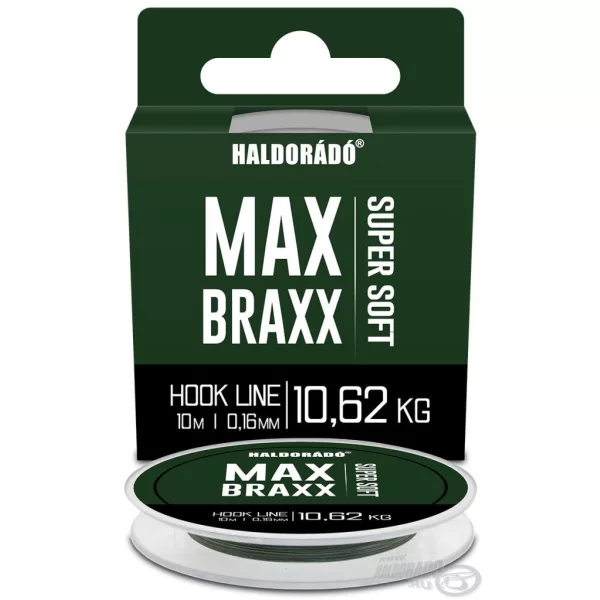 Haldorádó Max Braxx Super Soft Hook Line 0,16mm 10m Geflochtene Vorfachschnur