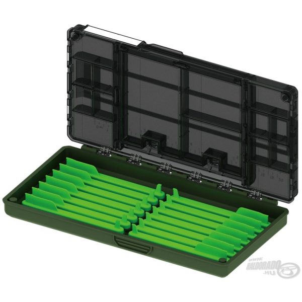 Haldorádó Feeder Box Feeder-Kleinteile und Vorfachhalter-Box mit magnetischen Leitern 24,8x13x3,8cm