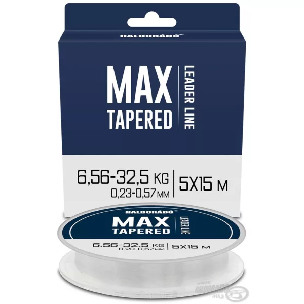 Haldorádó Max Tapered Leader 0,23-0,57mm 5x15m Monofiles Wurfvorgeschirr