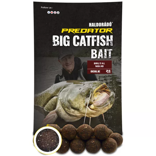 Haldorádó Catfish Bait Boilie Brutal Squid 24+mm Bojli 1kg
