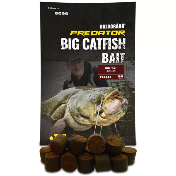 Haldorádó Catfish Bait 24mm Brutal Squid Pellet 1kg