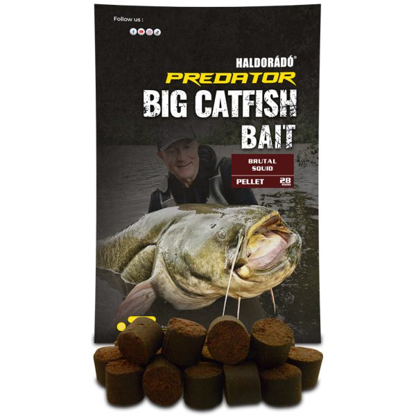 Haldorádó Catfish Bait 28mm Brutal Squid Pellet 1kg