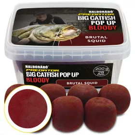   Haldorádó Catfish Pop Up Bloody Brutal Squid Schwimmender Boilie 200gr