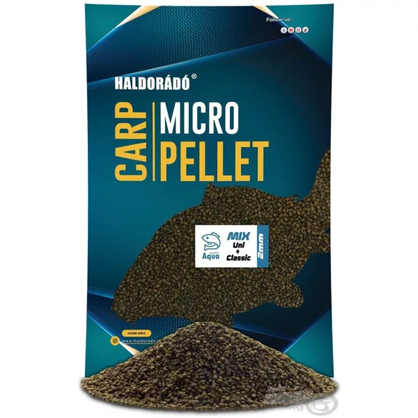 Haldorádó Karpfen Micro Pellet - Aqua Garant Classic + Uni Pellet Mix 2mm 700gr