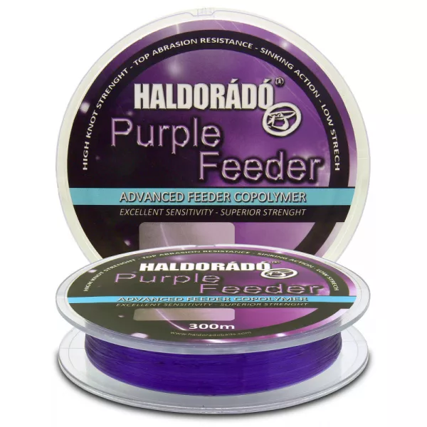 Haldorádó Purple Feeder 0,25mm 300m Monofile Hauptschnur - Lila