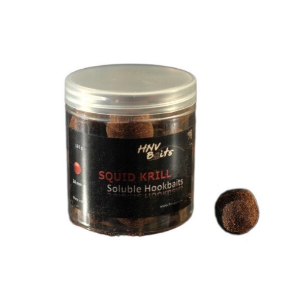 HNV Baits Squid Krill Soluble Hookbaits 24mm Löslicher Hakenköder 165gr