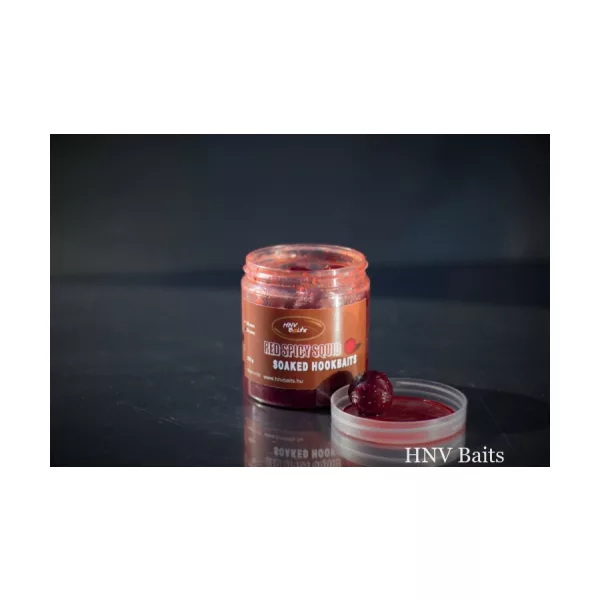 HNV Baits Red Spicy Squid 24mm Vorgeweichter Hakenköder 220gr
