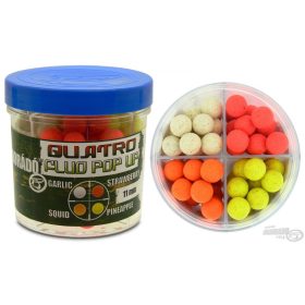   Haldorádó Quatro Fluo Pop Up Boilies 11 mm / 4 Geschmacksrichtungen in einer Box