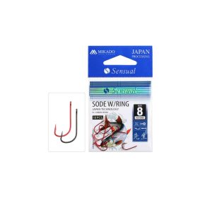   Mikado Sensual Sode W/Ring 8 Brassenhaken mit Widerhaken 10 Stk.