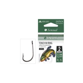  Mikado Sensual Tench W/Ring 14 Schleienhaken mit Widerhaken 10 Stk.