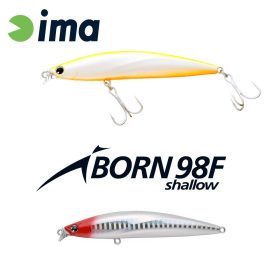 Ima iBorn 98F Shallow 9,8cm 13gr 001 Red Head Wobbler