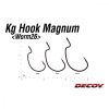 Decoy Worm26 Kg Hook Magnum 6/0 Ns Schwarz Widerhaken, Öhr Offset-Haken 4 Stk.