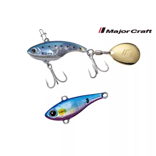 Major Craft Jigpara Spin 3,9cm 12gr #004 Blue Pink Kunstköder