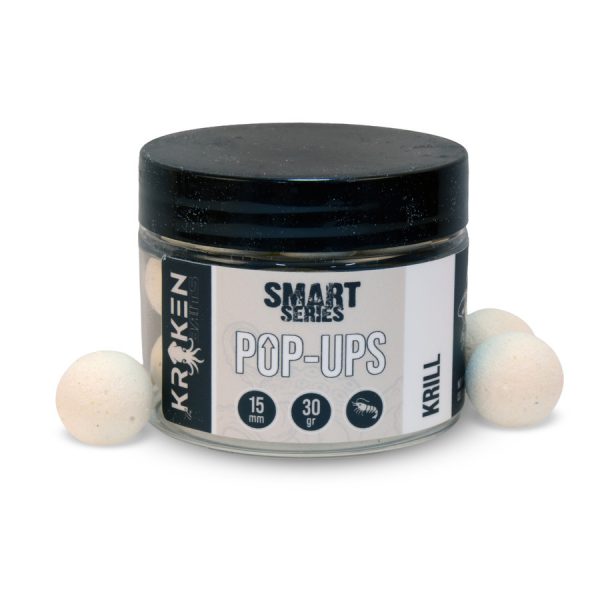 The Kraken Baits Smart Series Fluo White Krill 12mm Pop Up 30gr