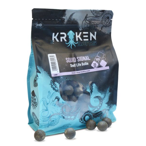 The Kraken Baits Squid Signal Shelf Life 12mm Tintenfisch Boilie 900gr