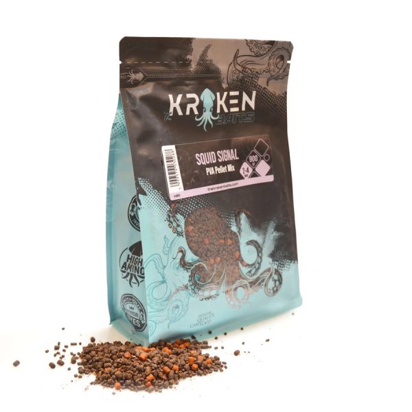 The Kraken Baits Squid Signal 2-4mm PVA Pellet Mischung 900gr