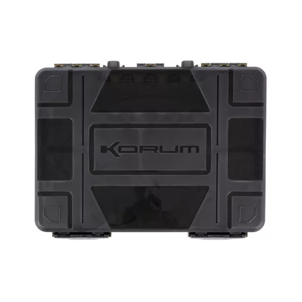 Korum Slim Blox Angelbox mit 5 Ködernadeln und Schere