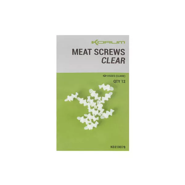 Korum Meat Screws (klar) Köderdorn
